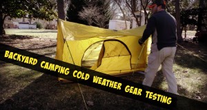 Backyard Camping Cold Weather Gear Testing