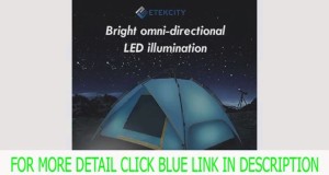 New Etekcity LED Solar Lantern / Lights, Camping Equipment, 10-year Warran Best