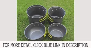New Outop 4pcs Outdoor Camping Hiking Cookware Backpacking Cooking Picnic  Top List