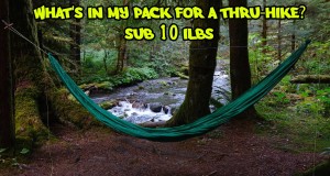 What’s in my pack for a thru-hike. Sub 10 lbs – Hammock Stuff.