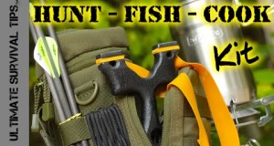 DIY – Survival / Bug Out – Hunting Fishing Cooking Kit – SERE Sling Bow / SlingShot – “First Look”