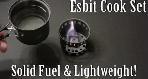 Esbit Lightweight Cook Set – 3 Piece Aluminum Solid Fuel