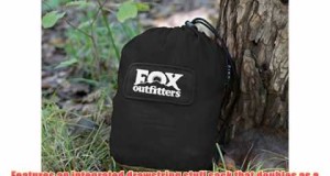 Fox Outfitters Neolite Double Hammock – Lightweight Indoor and Outdoor Nylon Parachute Hammocks