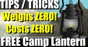 FREE Ultralight Backpacking gear: camp lantern tip/trick