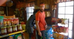 Grocery shopping at the camp store at Lewis Mountain 5/5/13