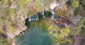 Hanging Lake Drone Aerial View – Glenwood Springs, Colorado – Hiking Trail – DJI Phantom 2 Vision+