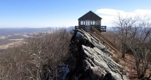 Hiking Allegheny Trail to Hanging Rock Raptor Observatory in Monroe County, West Virginia