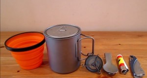 Lightweight camping cook set