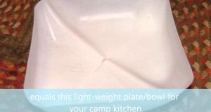 Lightweight camping plate – Hammock Camping how to make your own gear