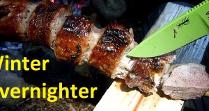 Winter Hammock Overnighter with my friends / Delicious pork dinner – TinMan Bushcraft