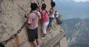World’s most dangerous hiking – Scary!!! – Huashan Trail
